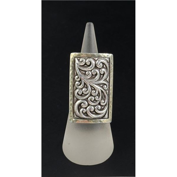 Lois Hill Sterling Silver Scrollwork Ring