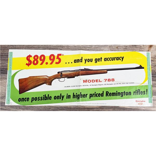 Remington Model 788 Rifle Sign Poster