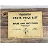 Image 1 : Remington Parts Price List for Rifles Shotguns