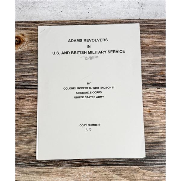 Adams Revolvers US and British Military Service