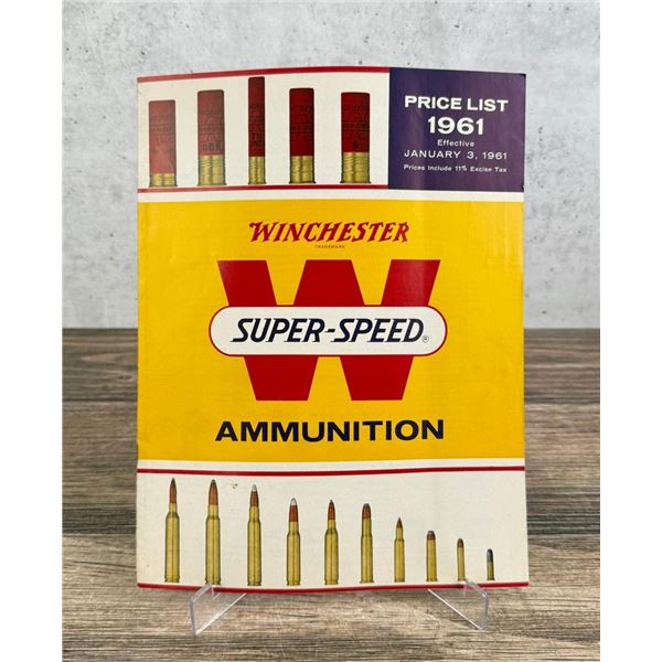 1961 Winchester Western Ammunition Price List