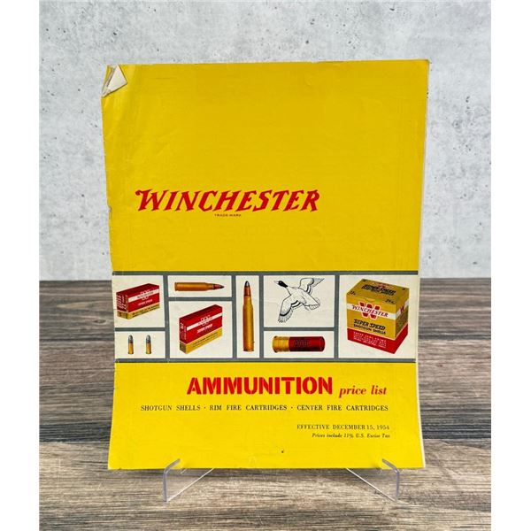 1954 Winchester Ammunition Price List