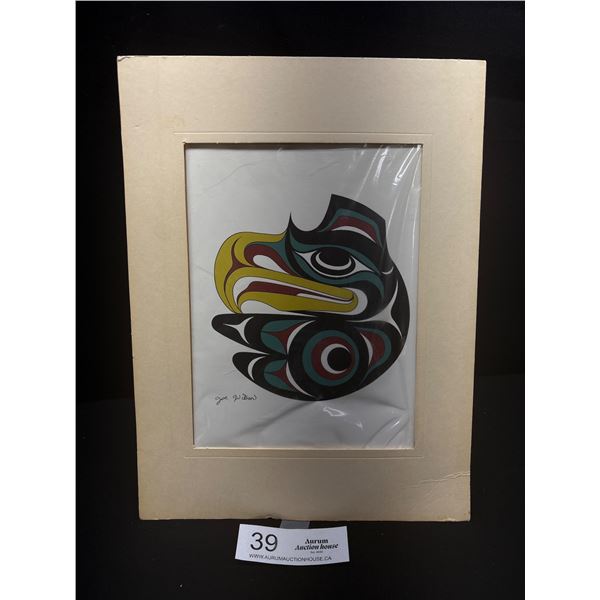 A Signed West Coast Native Print by Joe Wilson