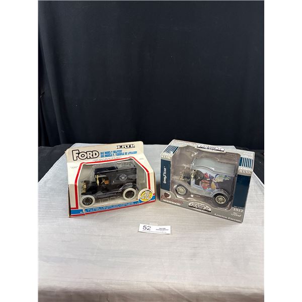 2 New in Pkg Die Cast Trucks Ertl Ford and 1912 Ford Gearbox