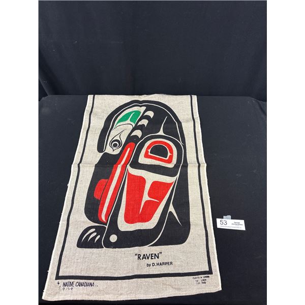 West Coast Native Print On Canvas "Raven" By D Harper