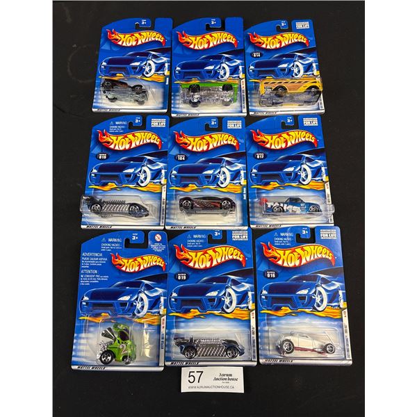 Lot of 9 Hotwheels New In Package