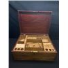 Image 2 : Antique Traveling Writers Box with Locking Drawer