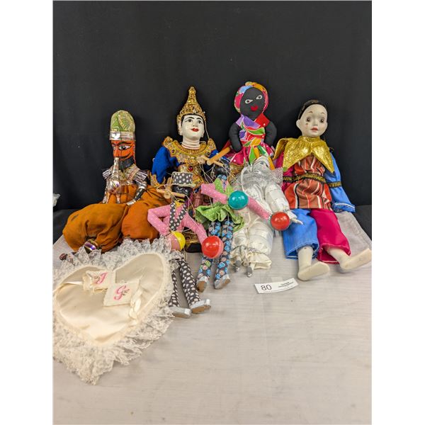 Vintage Lot of Asian Dolls and Others