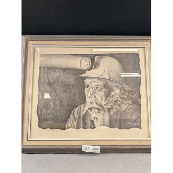 Professionally Framed Art Print Titled "40 Years" Signed by Artist