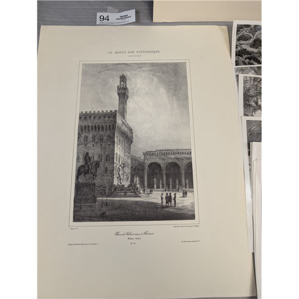 Nice Collectible Art Lot of Etchings and Asian Photographs