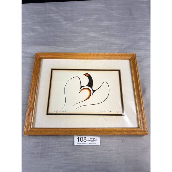 Professionally Framed West Coast Native Print by Clemence Wescoupe