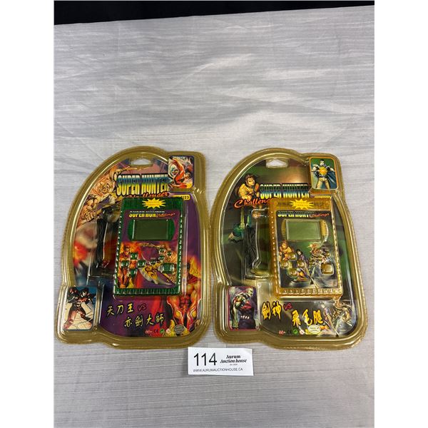 2 Vintage Hand Held Electronic Games Still Sealed in Pkg Super Hunter