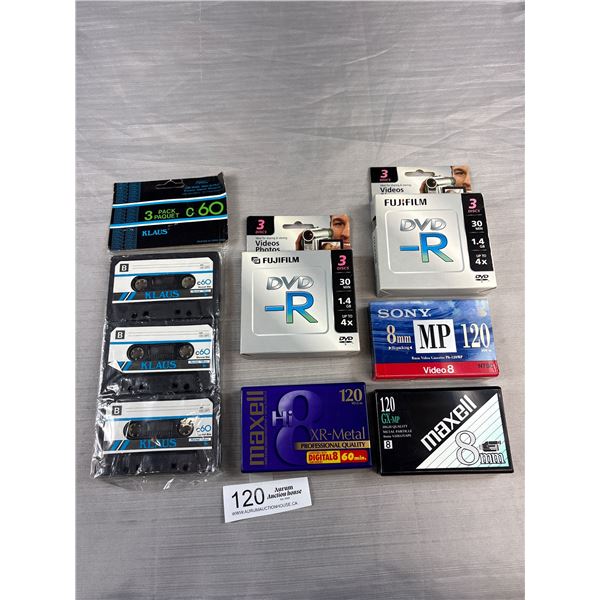 Lot of New Vintage Cassette Tapes Unused