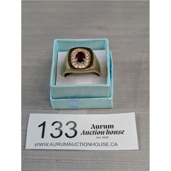 Absolutely Exquisite Men's Gold Tone Ring Solid