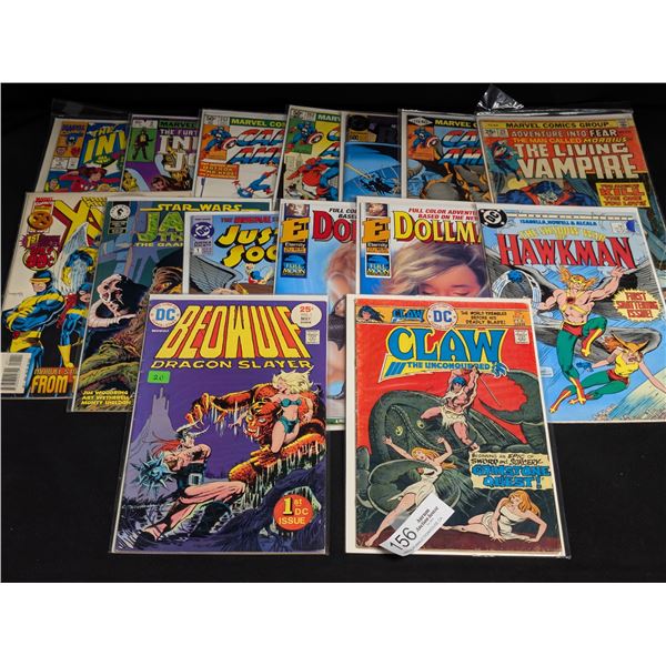 Lot of 15 Vintage Comics on Board in Bag