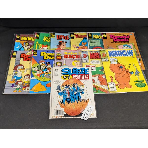 Lot of 12 Vintage Comics on Board in Bag