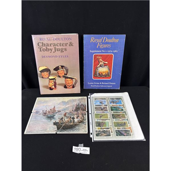 Collectible Lot of Old Bird Cigarette Cards Royal Doultan Books and Native Print