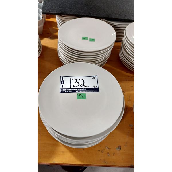 LOT DE 26 ASSIETTES 13”
