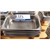 Image 2 : LOT DE 7 CONTENANTS INOX 12”X6”X2”