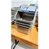 Image 2 : LOT DE 4 CONTENANTS INOX 6”X6”X4”