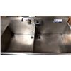 Image 2 : EVIER DOUBLE INOX.AVEC ROBINET 73”X27”