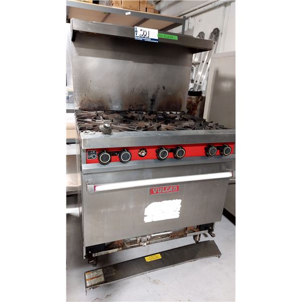 CUISINIERE 6 RONDS AU GAZ VULCAN MODEL 36L 36”X30”X60”
