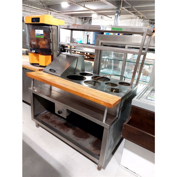 TABLE CHAUDE DE PREPARATION ELEC./ TABLETTE 48”X32”X59”