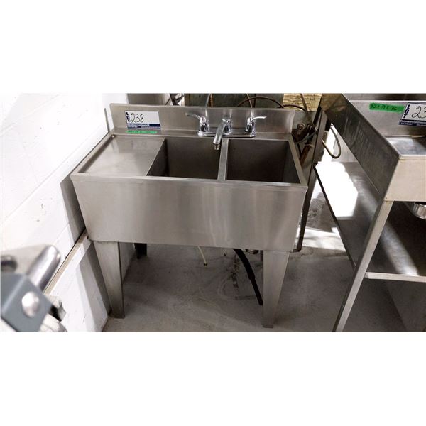 EVIER DOUBLE 32”X19”X36”