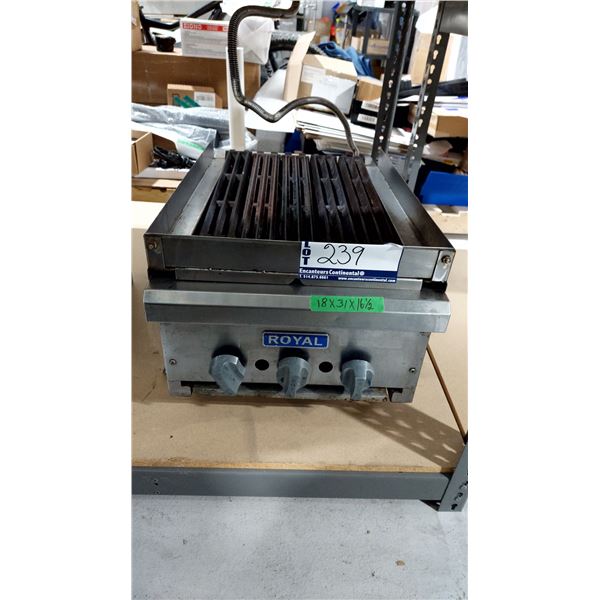 GRILL AU GAZ ROYAL MODEL BRB-18 18”X31”X16.5”
