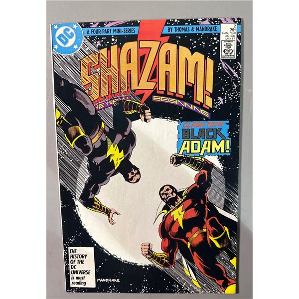 Shazam! A New Beginning #2 Comic (DC, 1987)