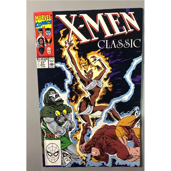 X-Men Classic #51 (Sept 1990, Marvel) Dr. Doom, Storm, Wolverine Cover