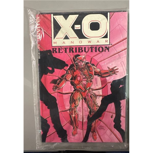 Valiant Comics Lot: X-O Manowar Retribution TPB & X-O Database #1 (1993)