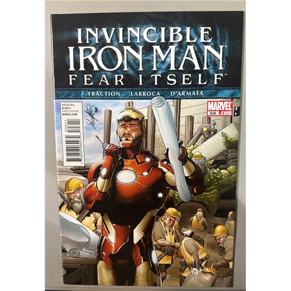 Invincible Iron Man #506 Fear Itself (2011) Marvel Signed by Larroca