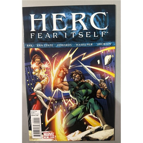 Herc: Fear Itself #5 Comic Book (Marvel, 2011) Direct Edition