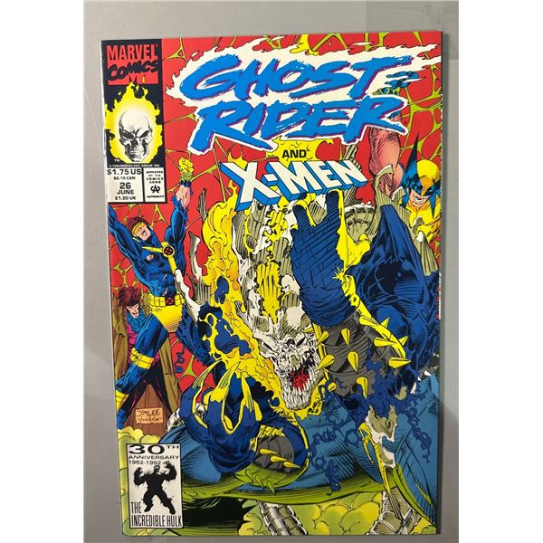 Ghost Rider and X-Men #26 (Marvel Comics, June 1992) - Jim Lee Cover Art