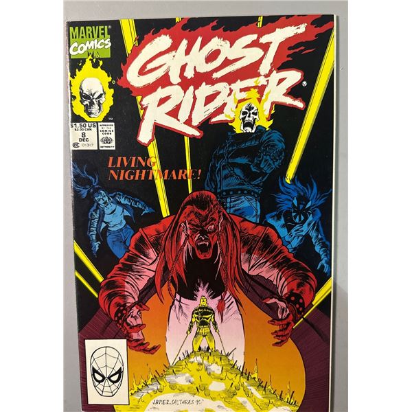 Ghost Rider #8 (Marvel Comics, 1990) Living Nightmare! Javier Saltares Art