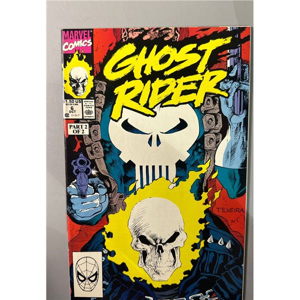 Ghost Rider Vol. 2 #6 (Marvel, 1991) Punisher Crossover - Texeira Art