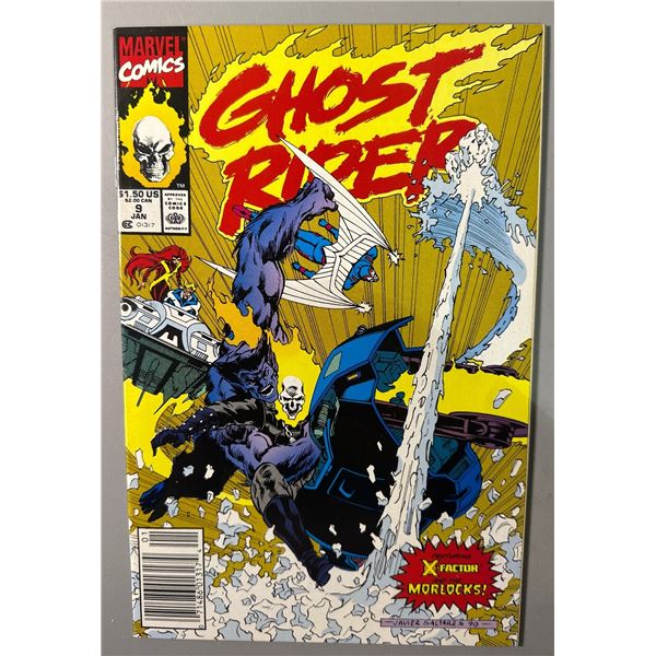 Ghost Rider #9 (Jan 1991, Marvel) feat. X-Factor vs. Morlocks, Copper Age