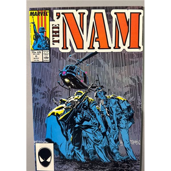 The 'Nam #6 (Marvel, 1987) Comic Book - Bonkers! Chewy Candy Ad on Back