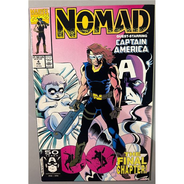 Nomad #4 (Marvel, 1991) Guest-Starring Captain America - The Final Chapter