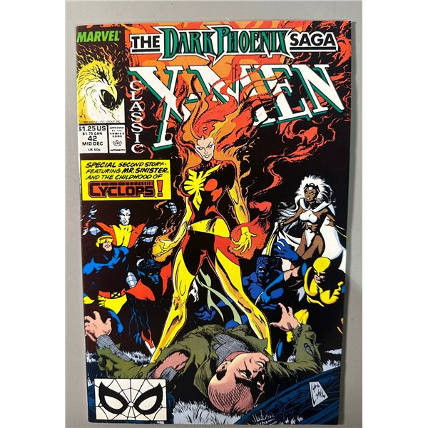 Classic X-Men #42 (1989) The Dark Phoenix Saga Mr. Sinister Marvel Comics