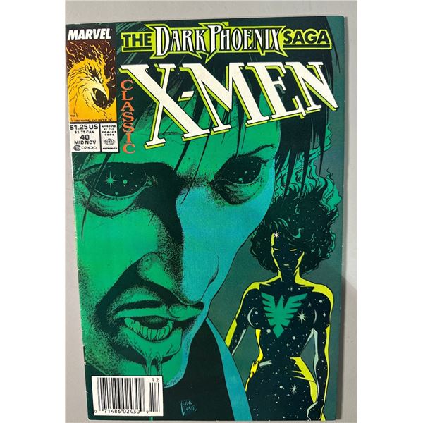 Classic X-Men #40 (Marvel, 1989) The Dark Phoenix Saga - Art Adams Cover