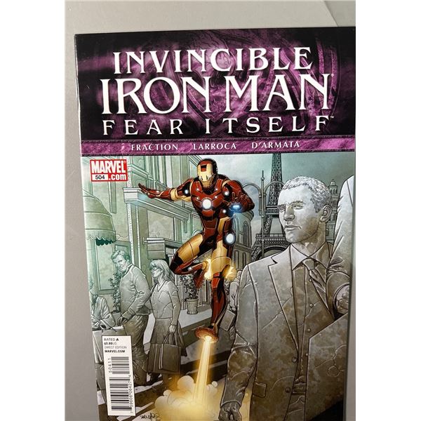 Invincible Iron Man #504 (2011) Marvel Comics Fear Itself Fraction Larroca