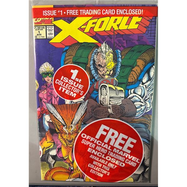 X-Force #1 (Marvel, 1991) Collector's Edition w/ Free Trading Card Enclosed