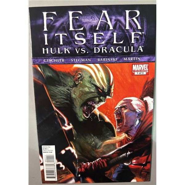 Fear Itself: Hulk vs. Dracula #1 Marvel Comics Limited Series (2011)