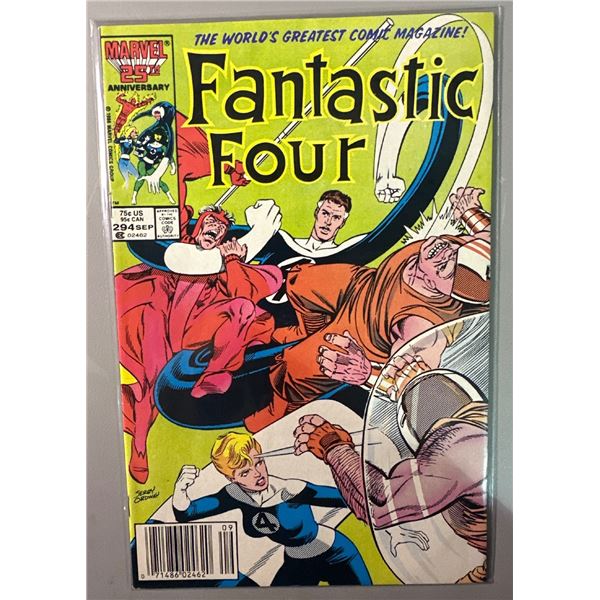 Fantastic Four #294 (Marvel Comics, 1986) Copper Age, Jerry Ordway Cover