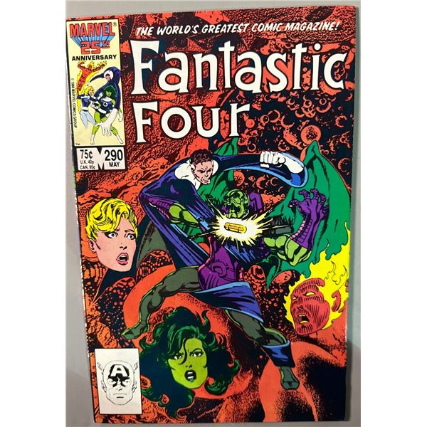Fantastic Four #290 Comic Book (Marvel, May 1986) - John Byrne Art