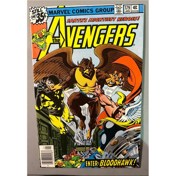 The Avengers #179 (Marvel, 1979) 1st App. Bloodhawk - Lego Ad Back