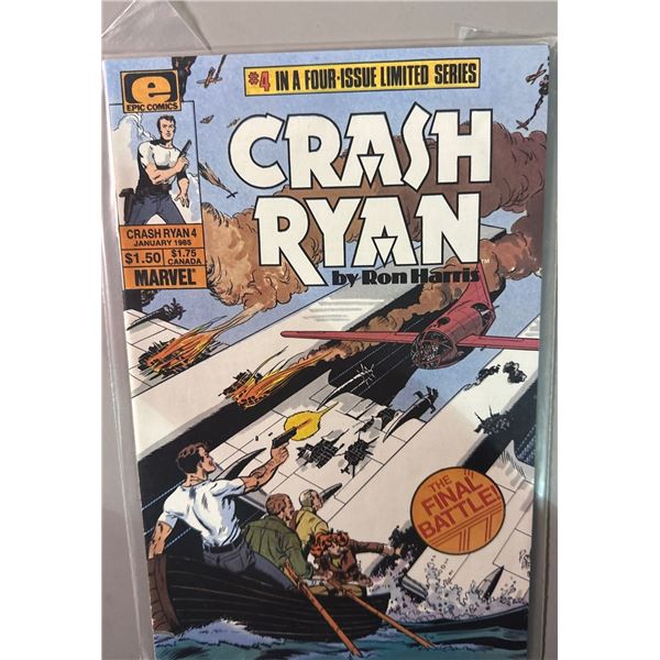 Crash Ryan #4 (Marvel/Epic, 1985) Final Battle! Four-Issue Limited Series