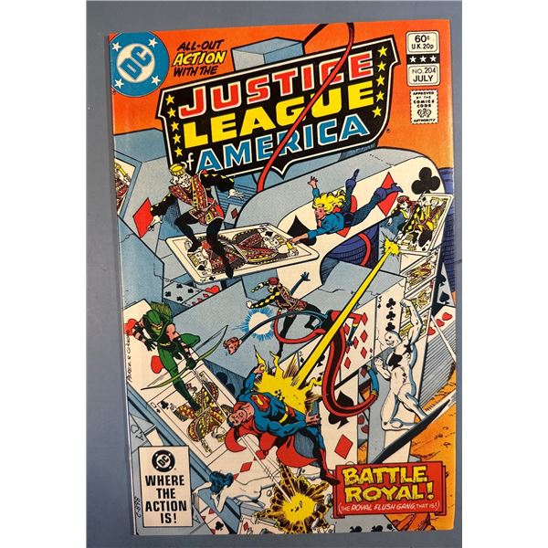 Justice League of America #204 (DC Comics, 1982) Royal Flush Gang